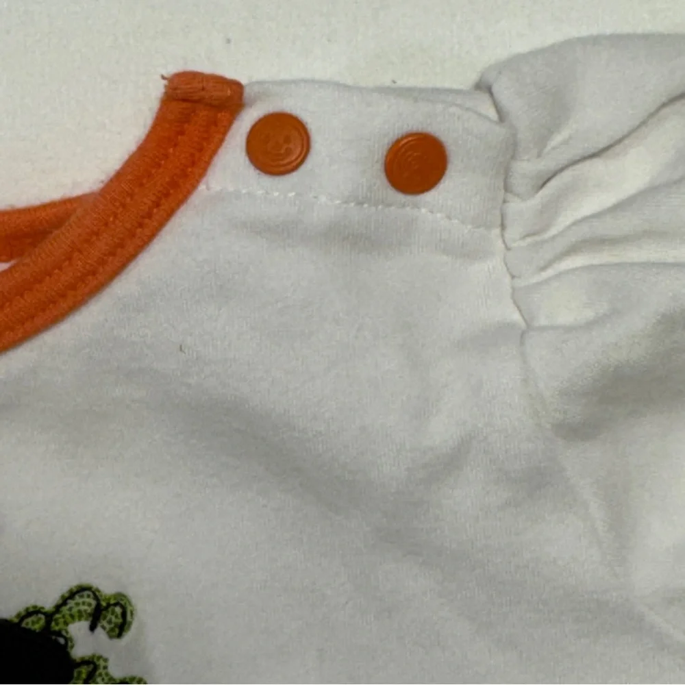 Carter's 18 Month White and Orange Witch and Black CatHalloween outfit